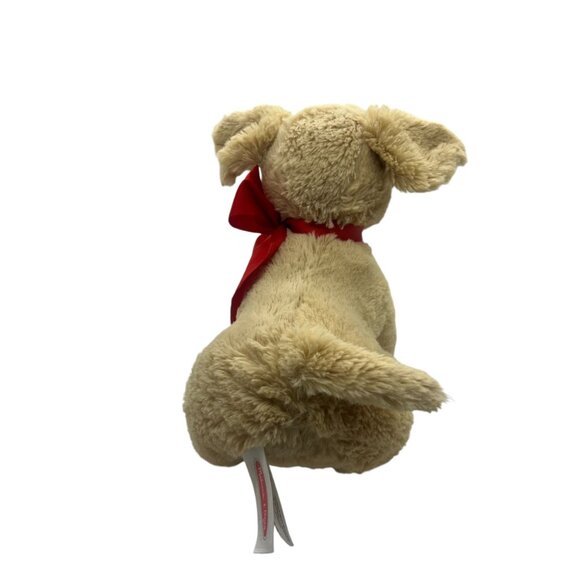 Melissa & Doug Sunny Yellow Labrador Plush Dog Toy Red Bow 11" Stuffed Animal - Picture 5 of 10